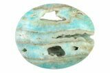1.7" Polished Blue Caribbean Calcite Pocket Stone - Photo 3